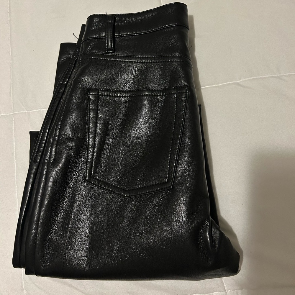 Wilfred Luxe Black Leather Trousers